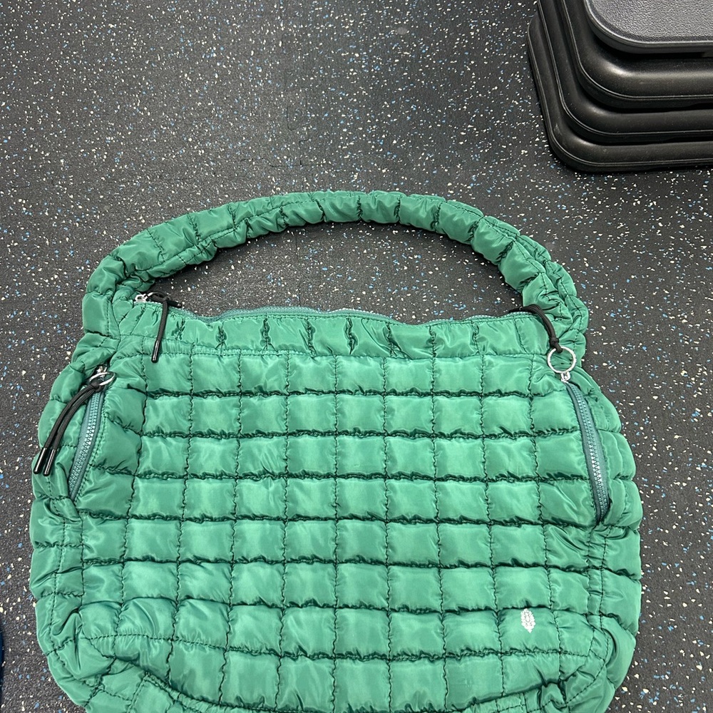 Free People Emerald Quilted Shoulder Bag